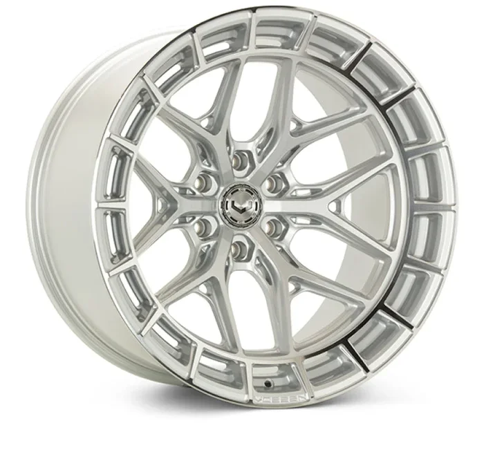 Vossen HFX-1 17×9 / 6×139.7 / ET0 / Deep / 106.1 CB – Silver Polished Wheel