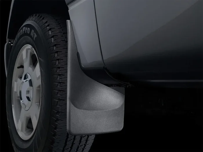 WeatherTech 2020+ GMC Sierra 2500HD/3500HD Rear No Drill Mudflaps – Black