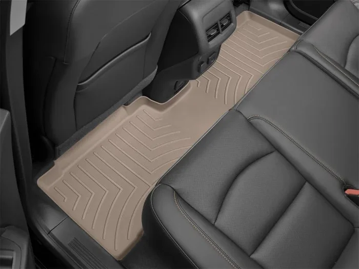WeatherTech 2022+ Mercedes-Benz EQS (w/ Rear Seat Wireless Charging) Rear FloorLiner – Tan