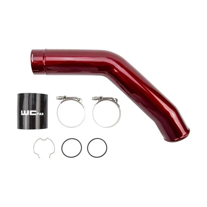 Wehrli 15-24 Ford 6.7L Power Stroke 3in Hot Side Intercooler Pipe – Orange Frost