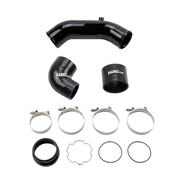 Wehrli 2017+ Ford 6.7L Power Stroke 3.5in Cold Side Intercooler Pipe – Gloss Black