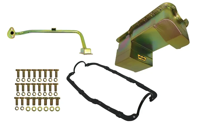Weiand 7qt Oil Pan Kit RR Sump SBF 351W 79-93 Zinc