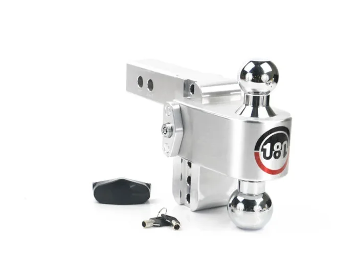 Weigh Safe 180 Hitch 4in Drop Hitch & 2in Shank (10K/12.5K GTWR) – Aluminum