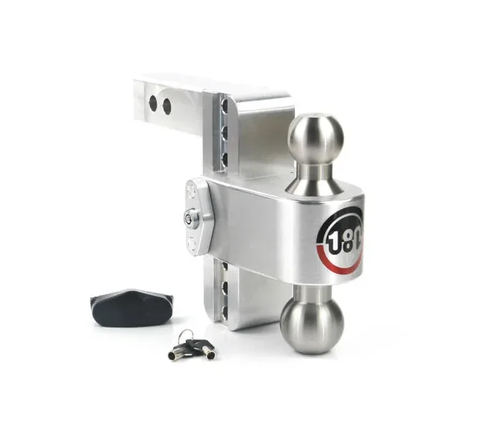 Weigh Safe 180 Hitch 6in Drop Hitch & 2in Shank (10K/12.5K GTWR) – Aluminum