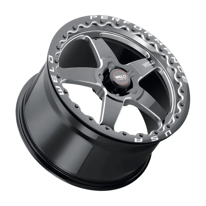 Weld S156 15×10 Ventura 6 Drag 6×139.7 ET38 BS7.00 Gloss BLK MIL DIA 106.1