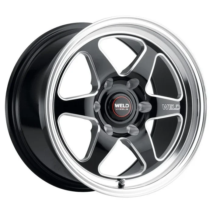 Weld S156 20×5 Ventura 6 Drag 6×135 ET-19 BS2.00 Gloss BLK MIL DIA 87.1