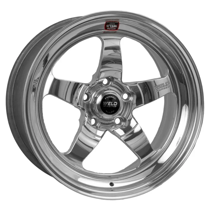 Weld S71 17×6 / 5×4.5 BP / 4.3in. BS Polished Wheel (Medium Pad) – Non-Beadlock