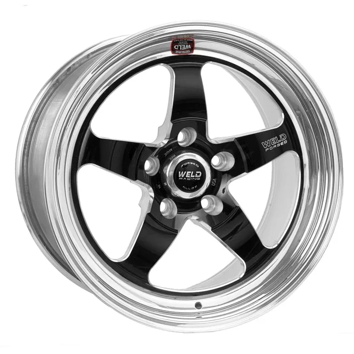 Weld S71 18×6.5 / 5×4.75 BP / 2.7in. BS Black Wheel (Medium Pad) – Non-Beadlock