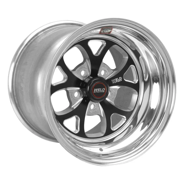 Weld S76 15×3.5 / 5×4.75 BP / 1.63in. BS Black Wheel (Low Pad) – Non-Beadlock