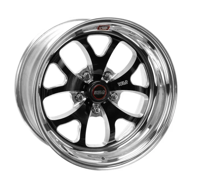 Weld S76 17×7 / 5×4.5 BP / 4.8in. BS Black Wheel (Medium Pad) – Non-Beadlock