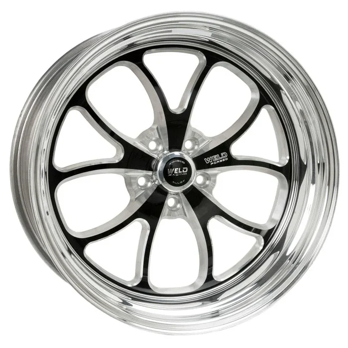 Weld S76 20×8 / 5×4.75 BP / 4.8in. BS Black Wheel (High Pad) – Non-Beadlock