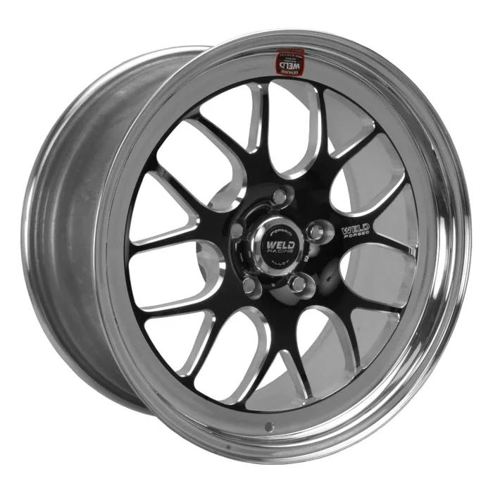 Weld S77 18×8 / 5×4.75 BP / 5.1in. BS Black Wheel (High Pad) – Non-Beadlock