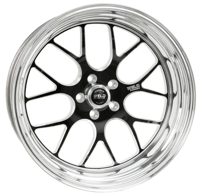 Weld S77 20×16 / 5×4.75 BP / 6.3in. BS Black Wheel (High Pad) – Non-Beadlock