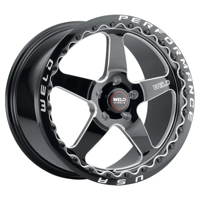 Weld S904 17×10 Ventura Beadlock 5×112 ET40 BS7.1 Gloss BLK MIL DIA 78.134.4 lb