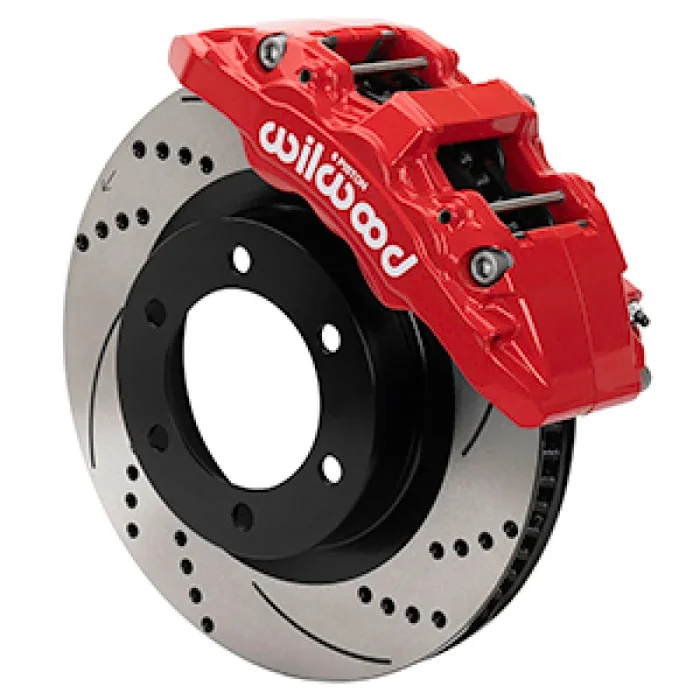Wilwood 21-24 Ford Bronco Aerolite 6R Kit 6 x 5.50in Hub – 13.38in Drilled & Slotted Rotor – Red