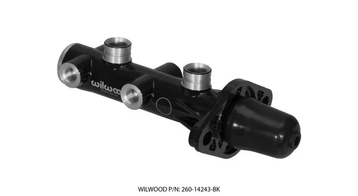 Wilwood Tandem Remote Master Cylinder – 1in Bore Black