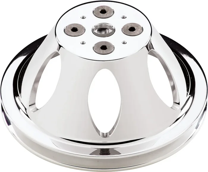WP PULLEY,SBC,SWP,POLISHED,V-BELT,1 GROOVE