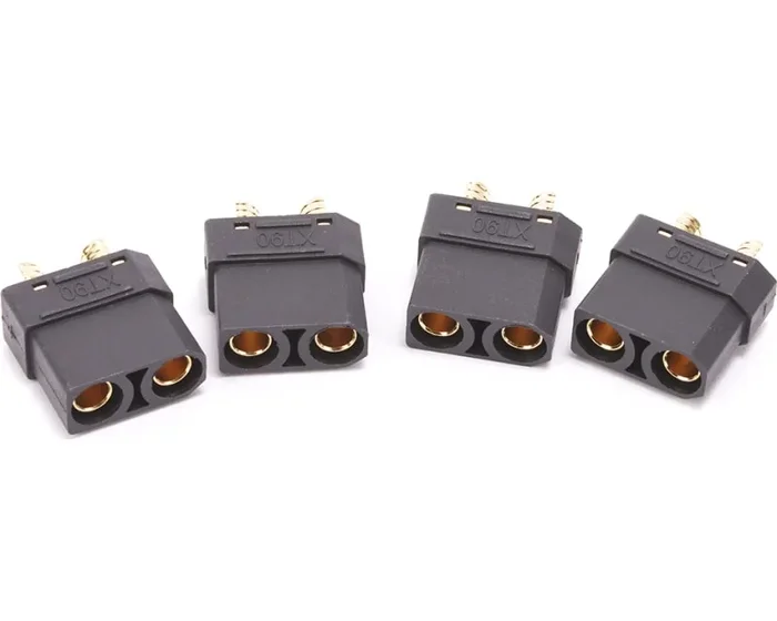 XT90 Plug Female Only Black – 4 pieces
