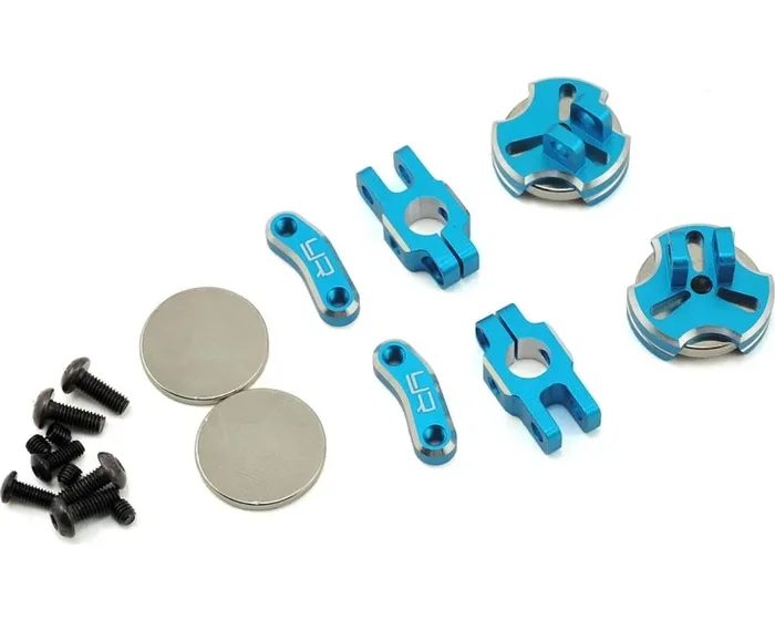 Yeah Racing Aluminum CNC Magnetic Invisible Body Mount (Blue)