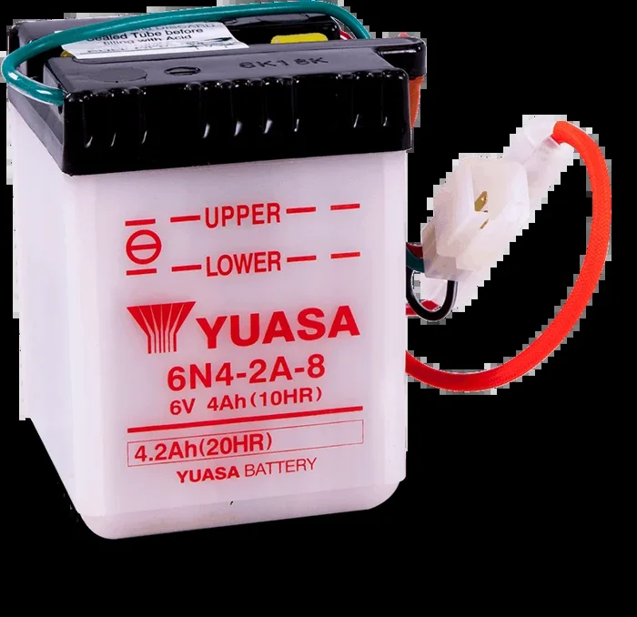 Yuasa 6N4-2A-8 Conventional 6-Volt Battery1.5 lb