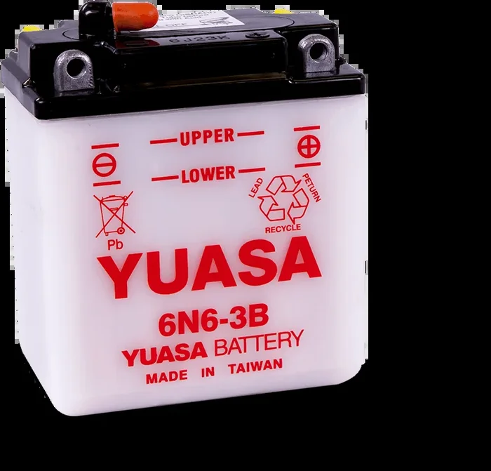 Yuasa 6N6-3B Conventional 6 Volt Battery