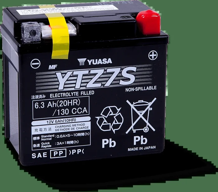Yuasa YTZ7S Maintenance Free AGM 12-Volt Battery4.8 lb