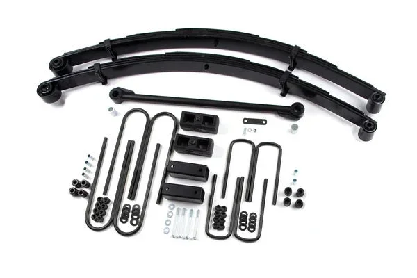 ZONE 1999-2004 F-250,F-350 SUPER-DUTY 4WD WITH SQUARE U-BOLTS,4″ LIFT KIT