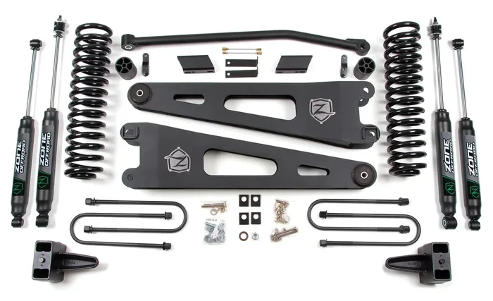 ZONE 2008-2010 FORD F-250,F-350 4WD GAS 4″ SUSPENSION LIFT,RADIUS ARMS,NITRO