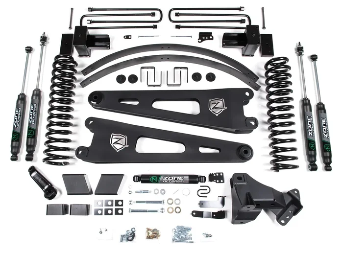 ZONE 2017-2019 F250,F350 4WD DIESEL W/ OVERLOAD 6″ SUSPENSION LIFT KIT,NITRO
