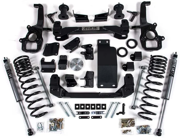 ZONE 2019-2023 RAM 1500 4WD 6/5″ SUSPENSION LIFT KIT,FOX SHOCKS,W/ OE 22″ WHEELS