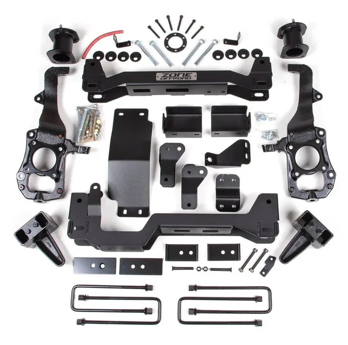 ZONE 2021-2025 FORD F-150 4WD 6″ SUSPENSION LIFT KIT,4″ BLOCK