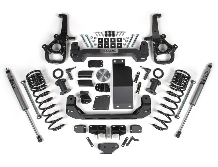 ZONE 2025 RAM 1500 4WD STANDARD OE KNUCKLE 6″ LIFT KIT WITH FOX SHOCKS